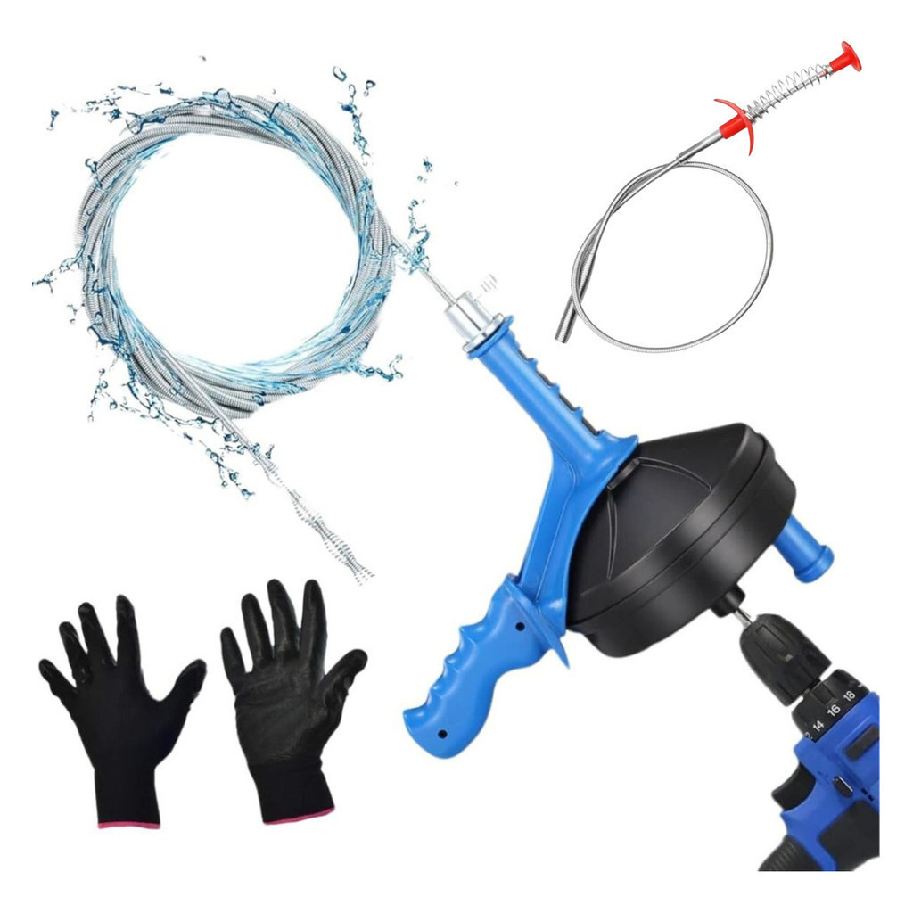 Maquina Desentupidora  Vaso Pia  Ralo 7m Profissional Manual