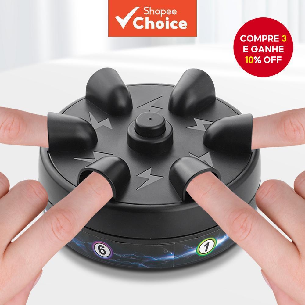  Detector de Mentiras de Seis Dedos, Jogo de Amortecedor de Choque nos Dedos, Brinquedo de Pegadinha para Alívio de