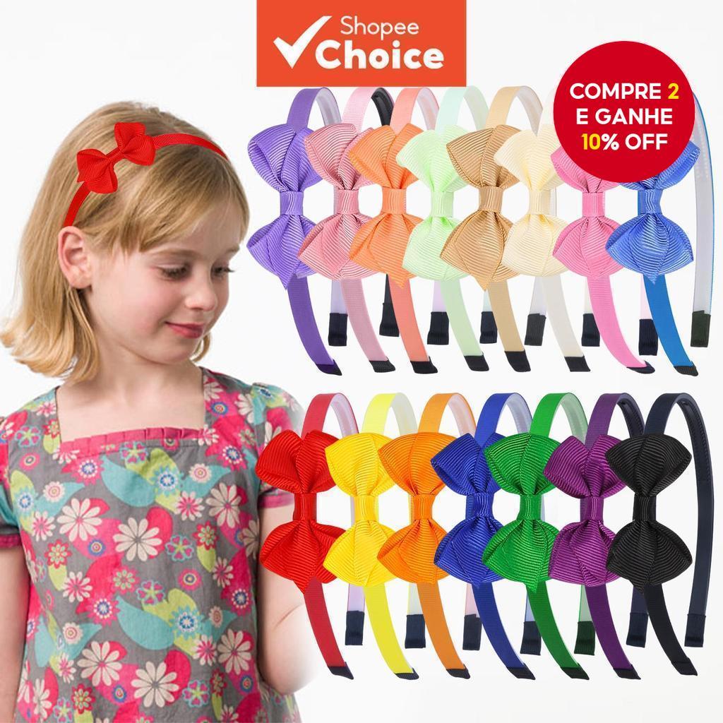 6 peças de tiara de borboleta com laço, delicada e bonita, para meninas, crianças, acessório de cabelo que pressiona o