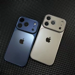 Nova capa de telefone de vidro fosco iPhone 17 16 15 14 13 Pro Max capa dura à prova de choque