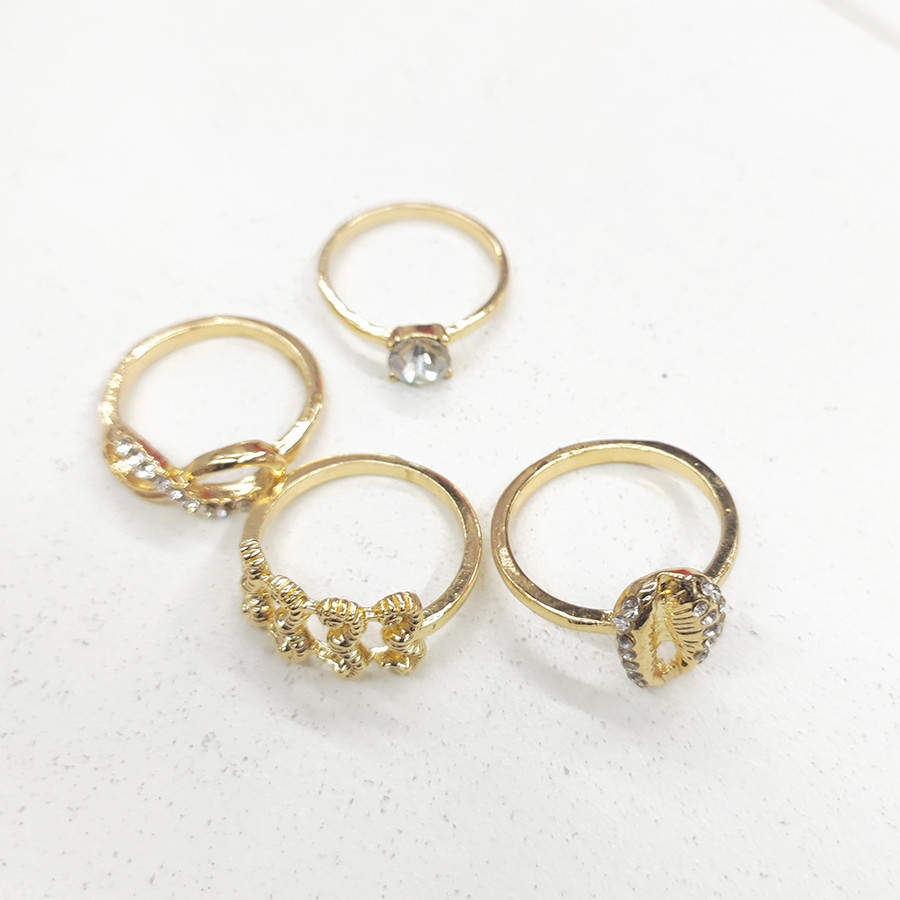 Kit 4  Anéis Menina Tamanho 17/18/19 em Oferta na Shopee