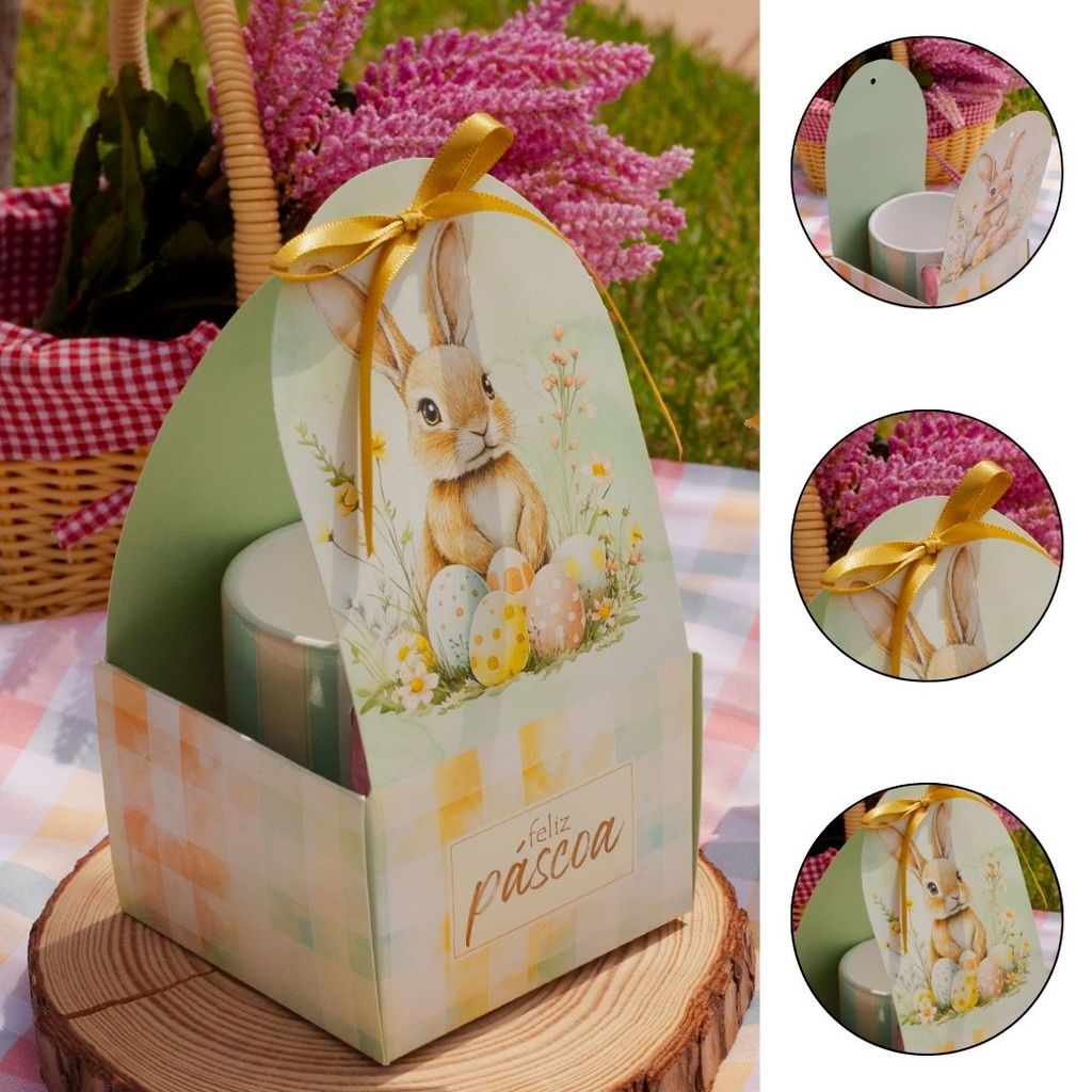 10 EMBALAGEM PASCOA CACHEPOT 10X10X20 - 5846 ( IDEIA PÁSCOA 2026 ) em Oferta na Shopee