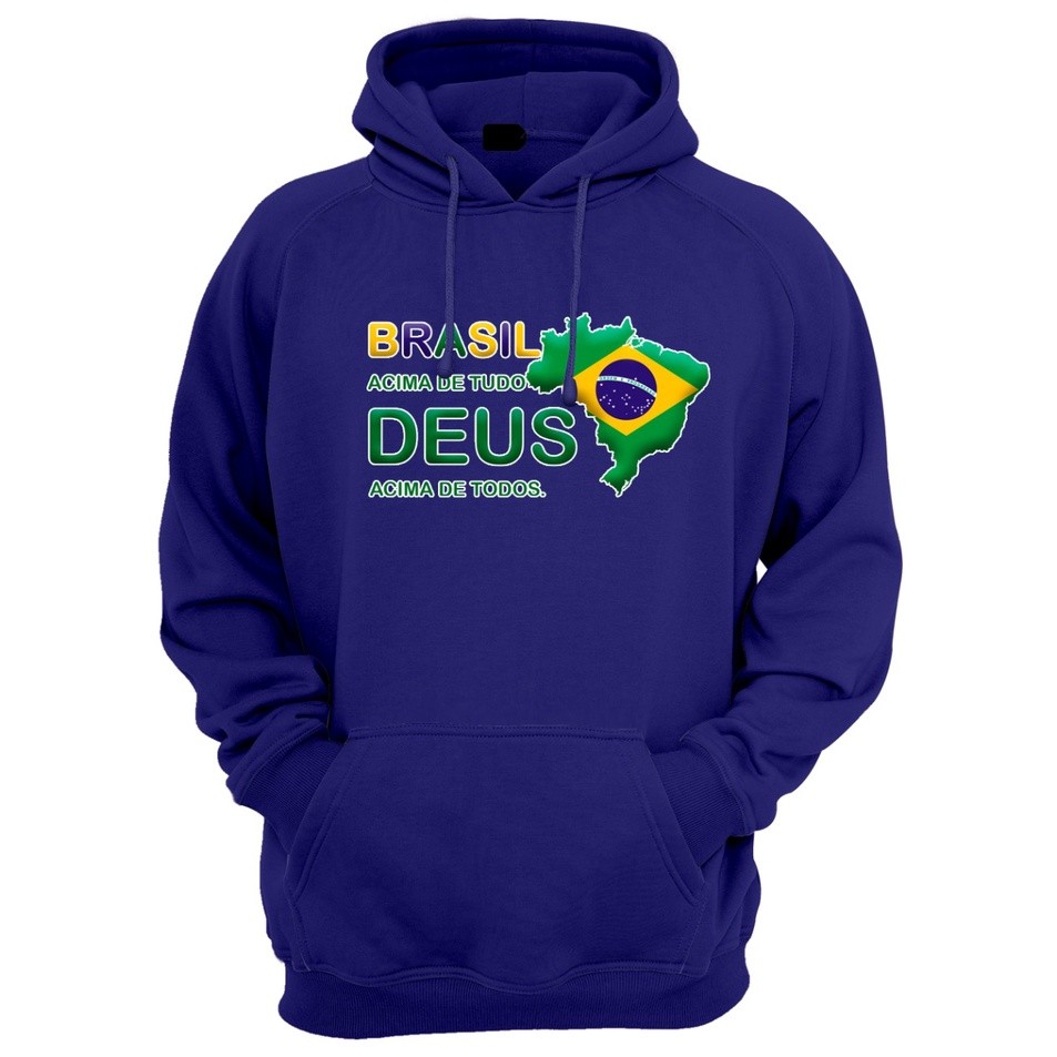 Moletom Masculino Brasil Premium Blusa de Frio Unissex Eleições Agasalho Feminino Street Seleção Brasileira Confortável