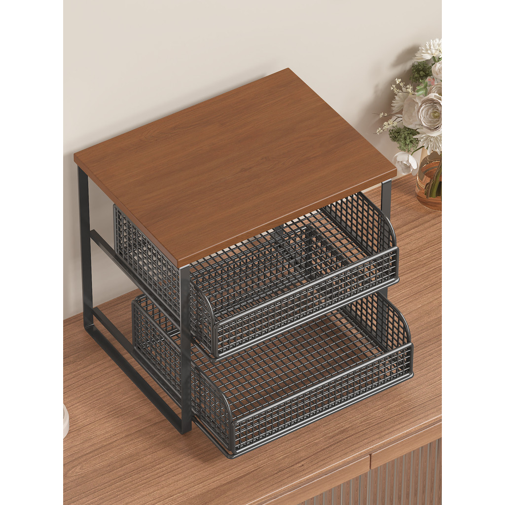 Prateleira de mesa para máquina de café, gaveta, Rack de armazenamento, Bar, mesa, armário, café, chá, copo de água, cai