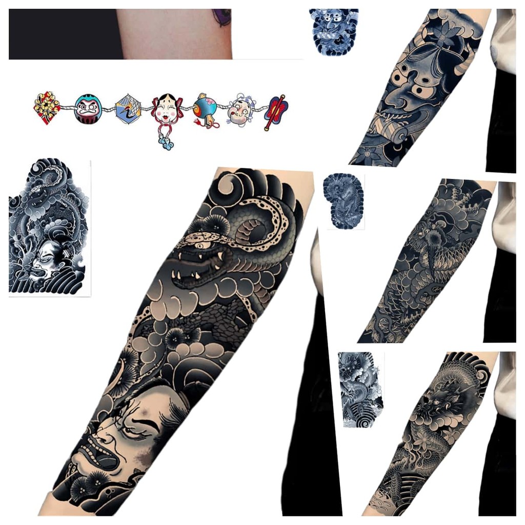 Adesivos de Tatuagem Temporária Masculina, Adesivos de Tatuagem Casais, Tatuagens Completas de Desenhos Animados, a
