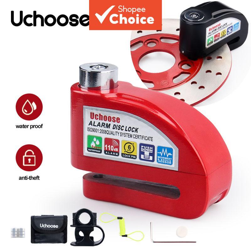 Bloqueio De Disco De Alarme De Bicicleta Universal Anti-Roubo Fechaduras De Freio De Segurança Para Scooter Motocicleta