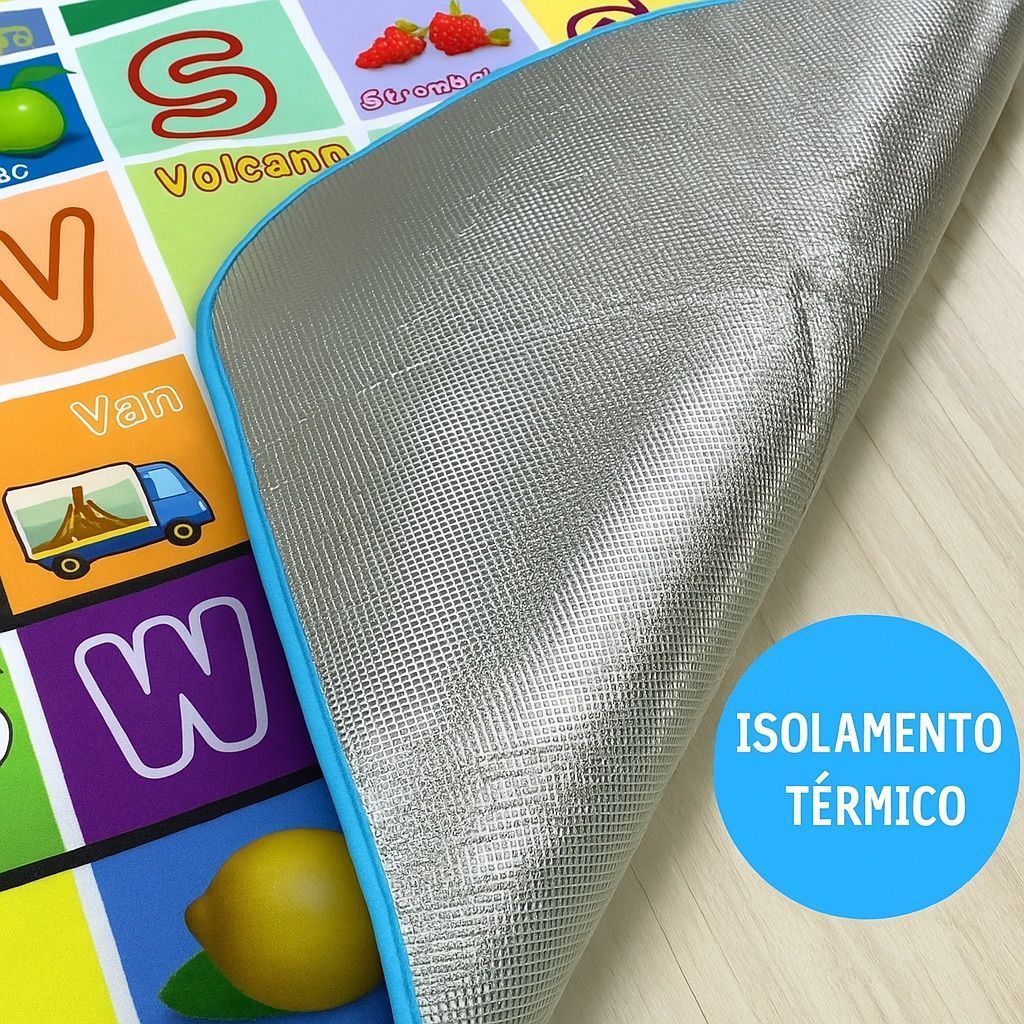 Tapete Infantil Atividades Colorido Térmico com bolsa de transporte em Oferta na Shopee