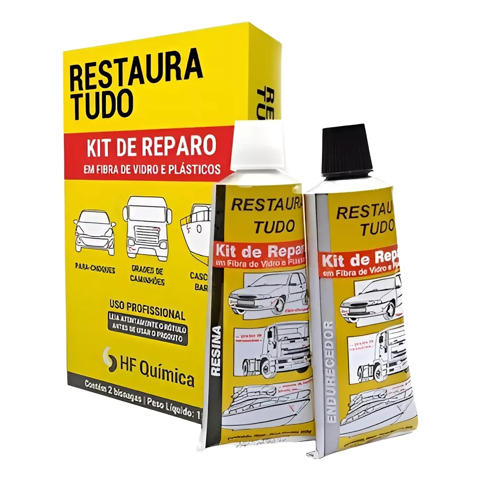 Cola Kit Restaurador Reparo Parachoque (vedachoque) 190gr em Oferta na Shopee