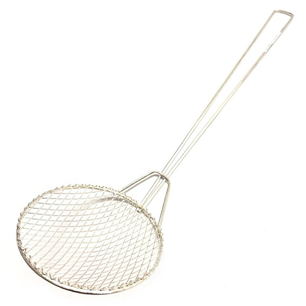 Kit 2 Escumadeira Fritura 22 cm Resistente Batata Pastel