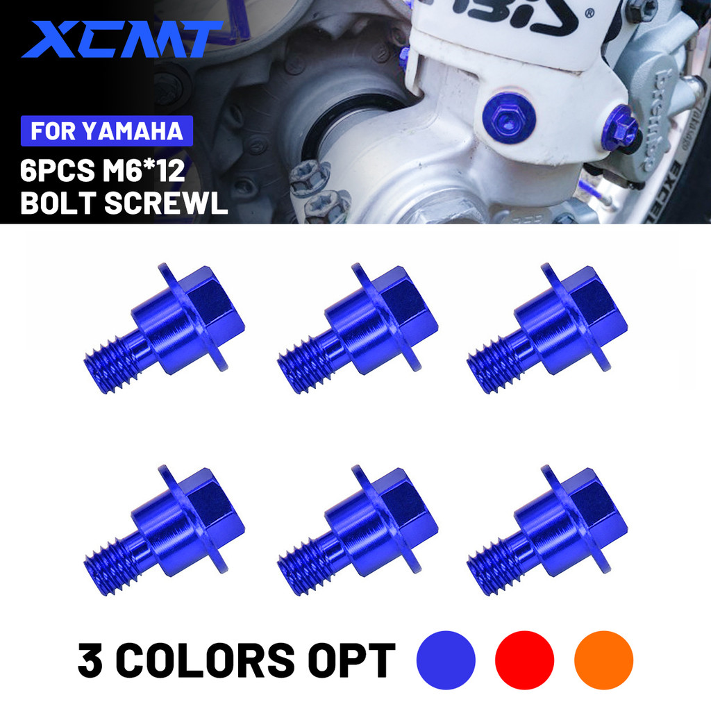 Para Yamaha YZ65 YZ125 YZ250 YZ250F YZ450F YZ125X YZ250X YZ250FX YZ450FX WR250F WR450F 6 Peças M6 * 12 Parafuso De Prote