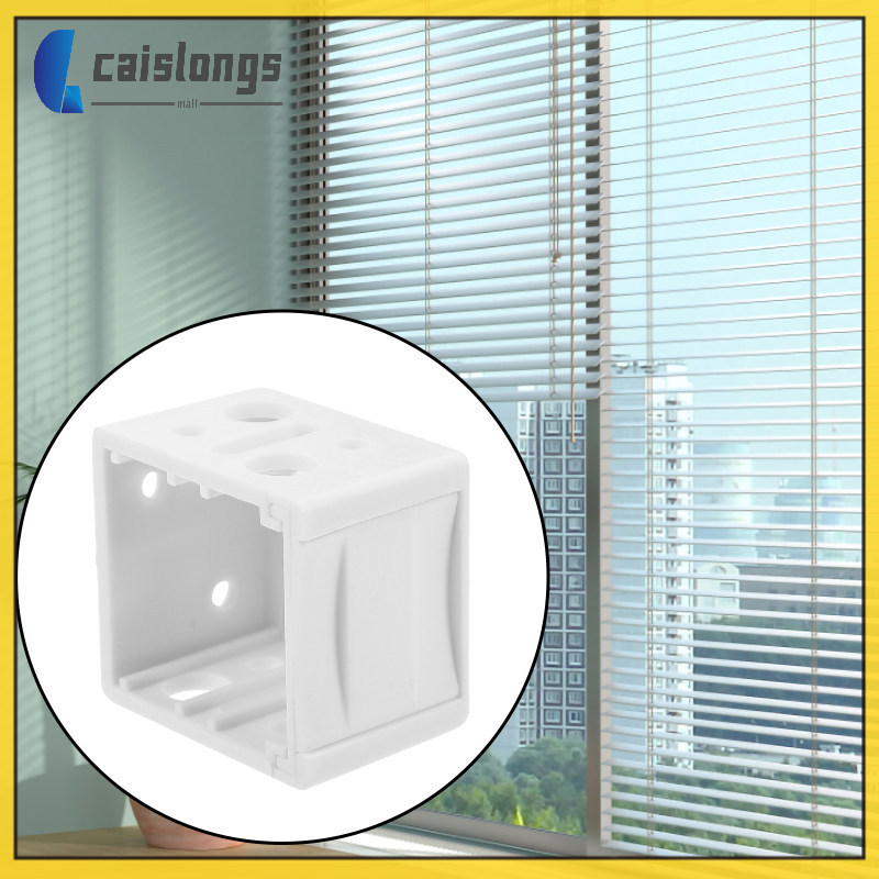 4 Peças Persianas Suporte De Janela Suportes De Montagem Substituição 3.20X3.20X2.50CM ABS Branco