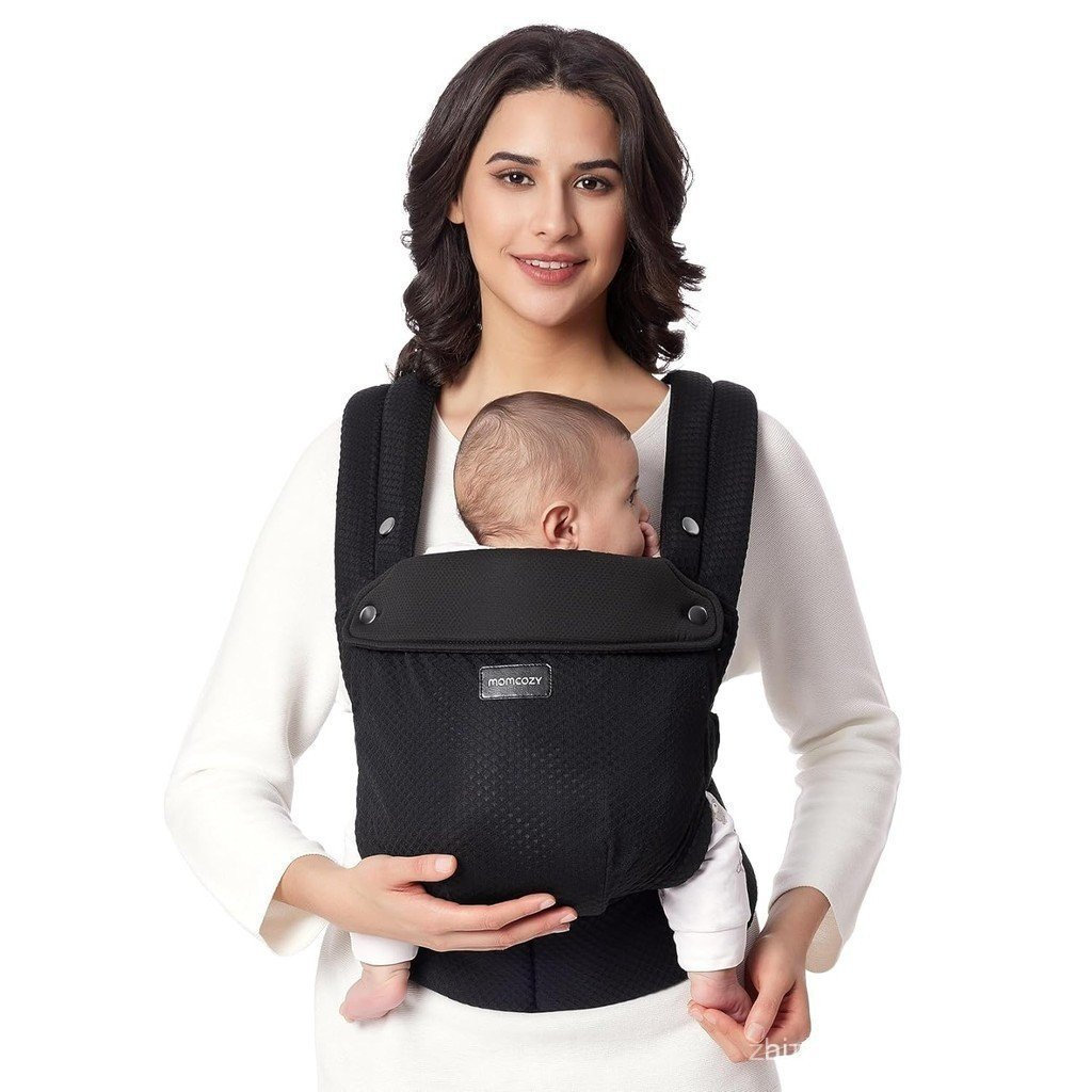 Canguru para Bebê Momcozy em Malha Respirável, Ergonômico e Leve para Bebês de 3 a 20 kg com Suporte Lombar Aprimorado, 
