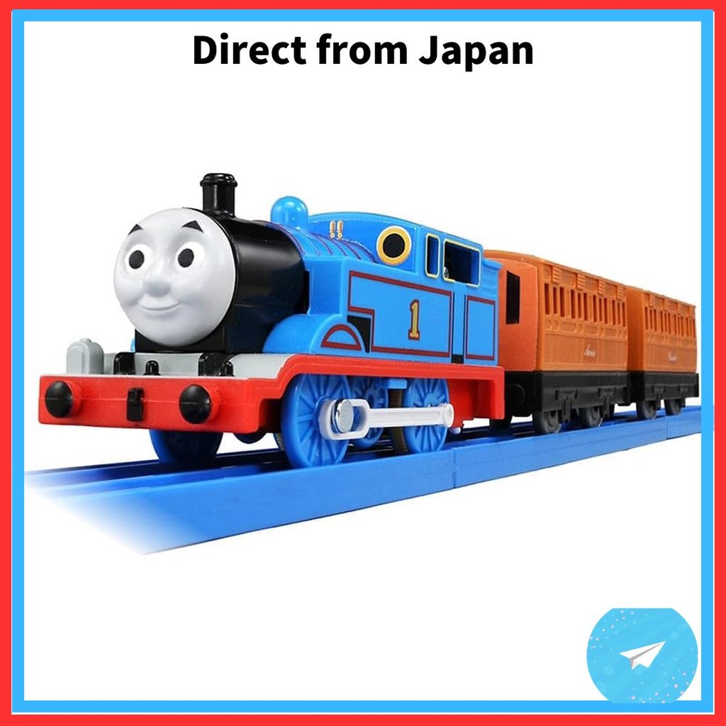 Trem de brinquedo Takara Tomy "Plarail Thomas TS-01 Thomas" para crianças a partir de 3 anos. Atende aos padrões de seg