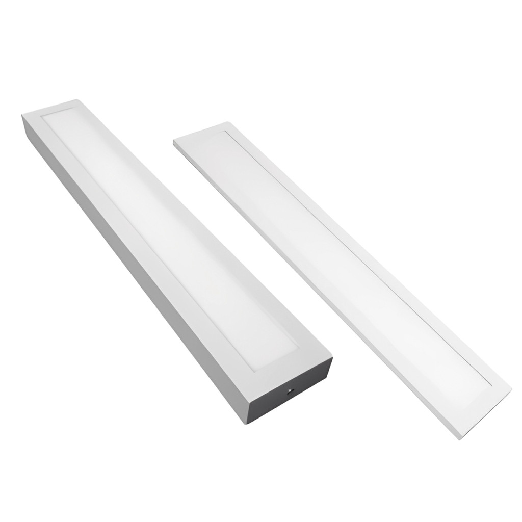 Painel Plafon Led Retangular 10X120 36w Embutir/Sobrepor 3000k/6500k