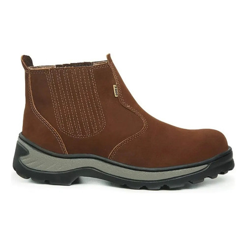 Bota Botina Coturno Masculina Couro Nobuck F1000 Coturno masculino