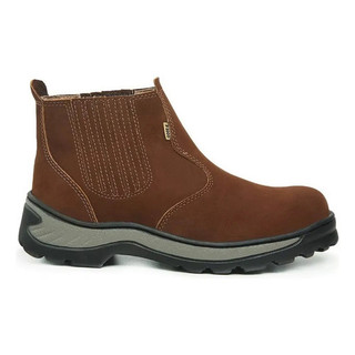 Bota Botina Coturno Masculina Couro Nobuck F1000 Coturno masculino