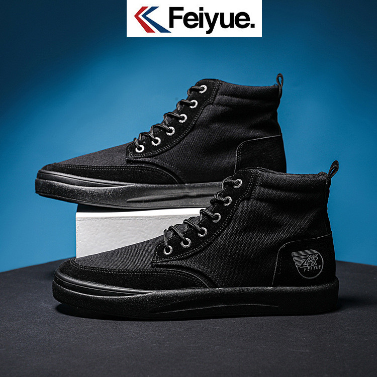 Feiyue sapatos de lona sapatos masculinos de alta qualidade sapatos de outono tênis masculinos All-Match preto moda têni