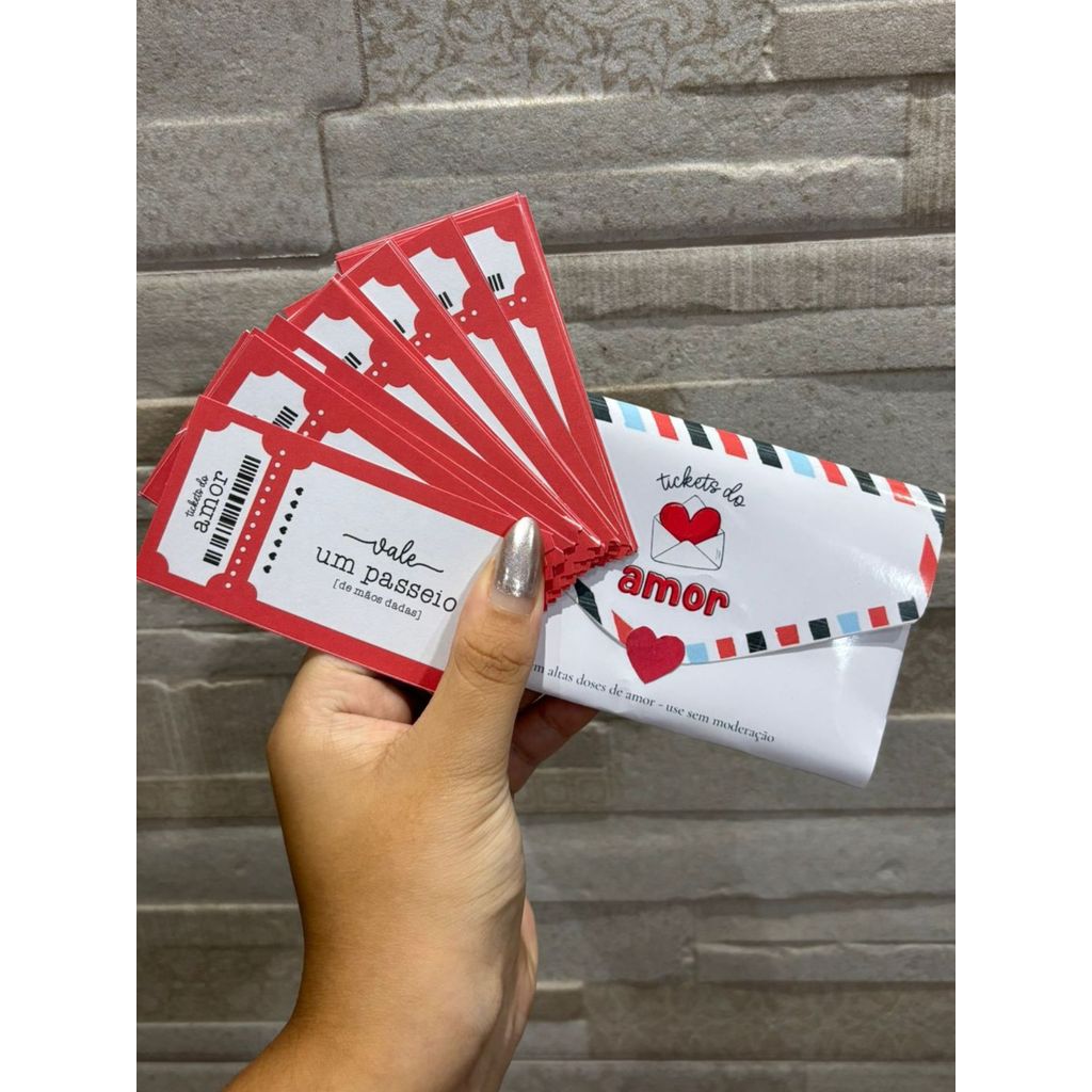 Tickets do amor para namorados namorada namorado marido esposa surpresa dia dos namorados