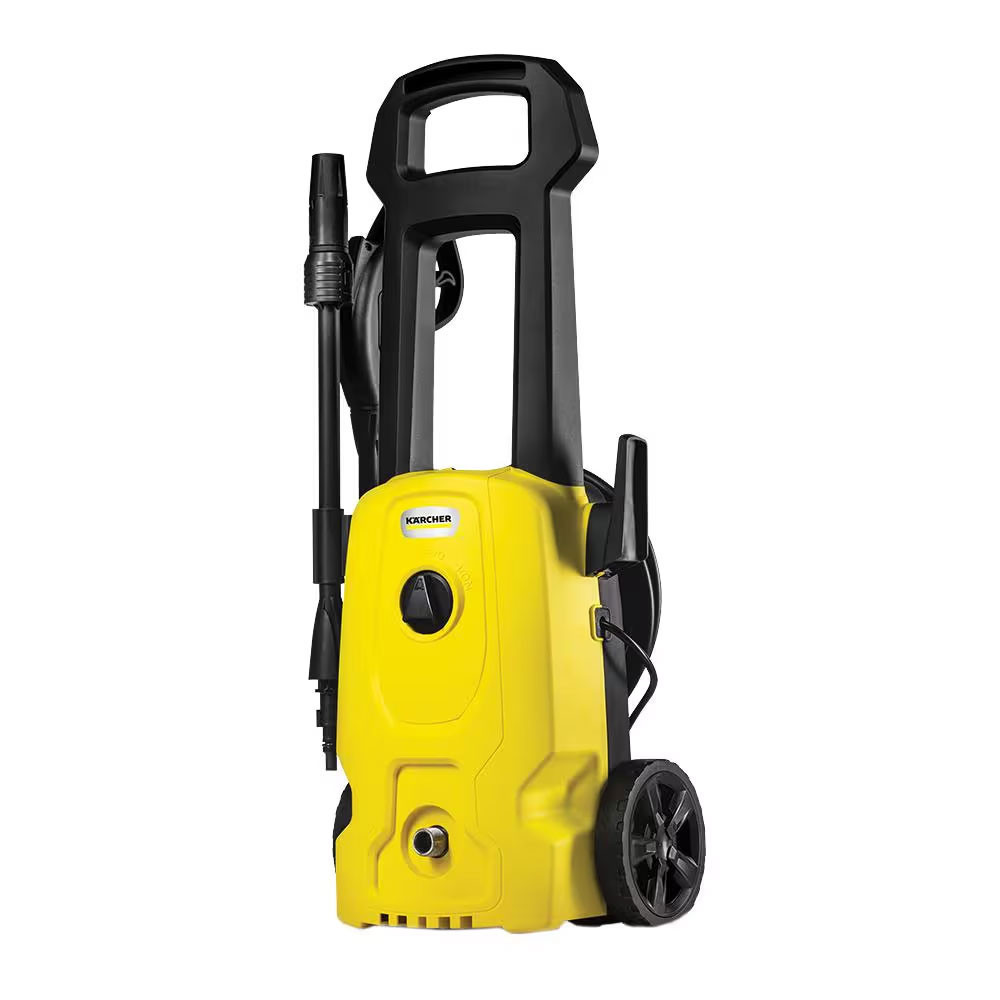Lavadora de Alta Pressão Karcher Wash Jet 1500psi 1400W Aplicador de Detergente Porta Acessórios Integrado