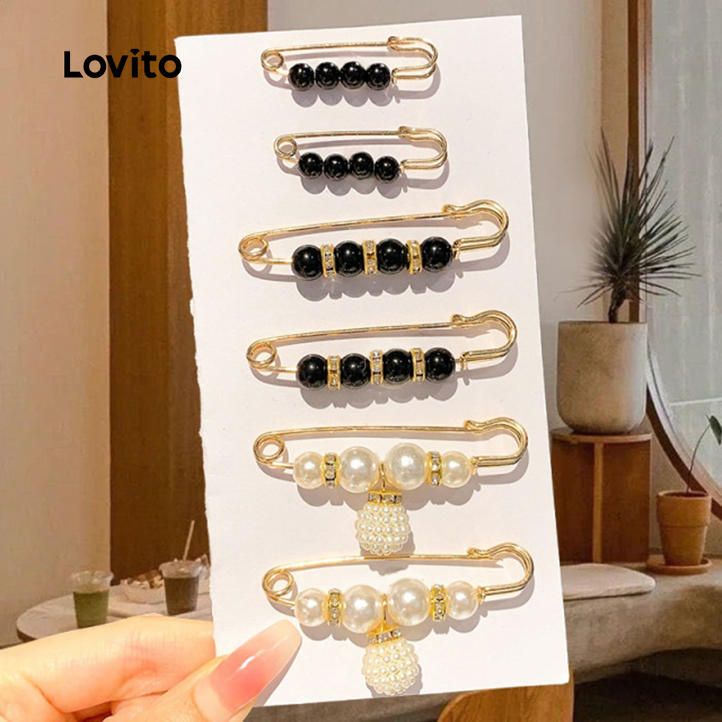 Lovito Broches de Contas LCS28A298 em Oferta na Shopee