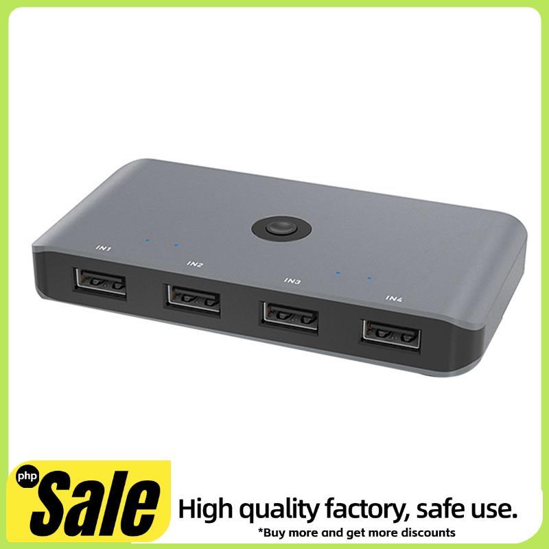 4 Em 4 Saídas USB 2.0 KVM Switch Controlador Adaptador Compartilhado Divisor Switcher Para PC Portátil Teclado Mouse Mon