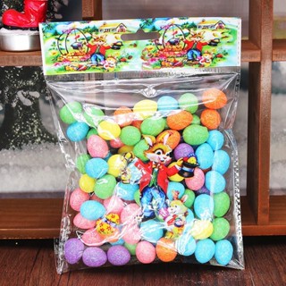 75 Peças Decorações De Páscoa 1.5 * 1.8cm Mini Ovo Pequenos Brinquedos De Espuma em Oferta na Shopee