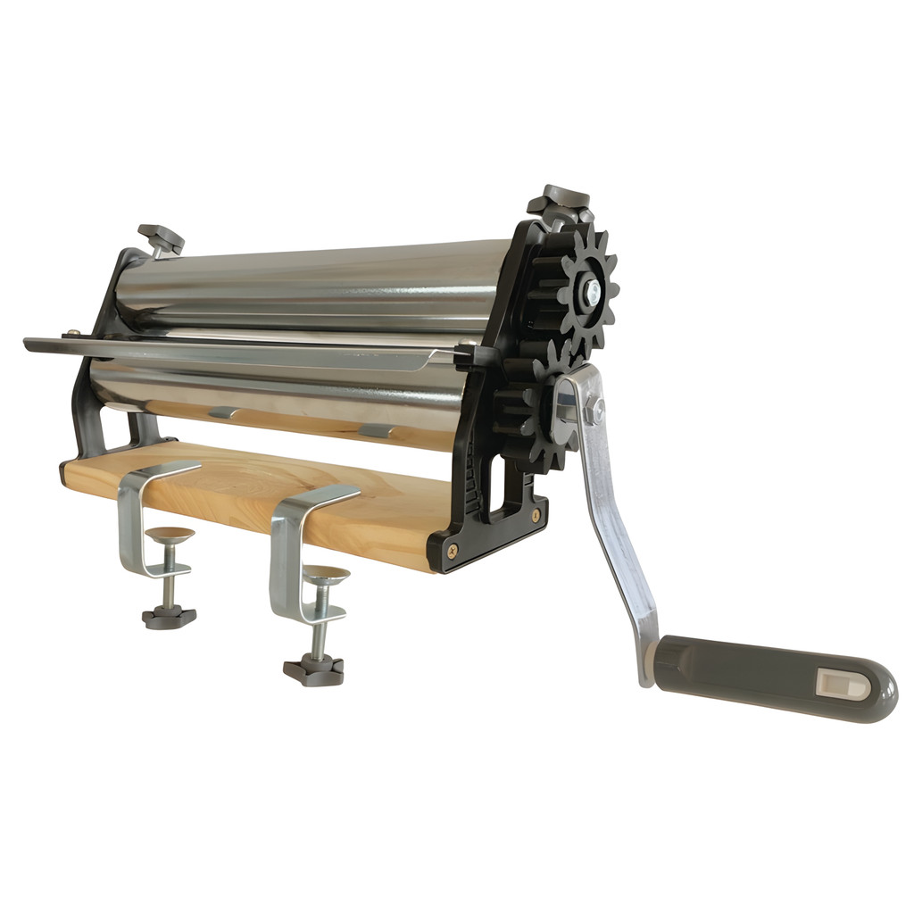Cilindro de massas 28cm cromado pão pastel pizza lasanha laminador sova master resistente laminar