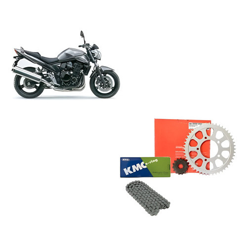 Kit Relação Vaz Aço 1045 Suzuki Bandit 650  Kmc 525 Original Vaz Kmc  Original