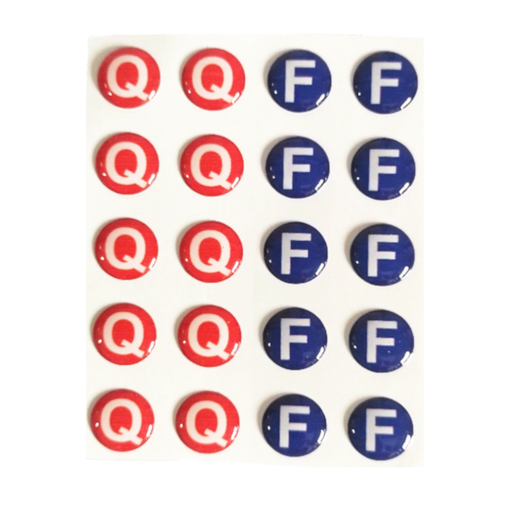 Etiquetas P/ Registro Misturador Quente E Frio Resinado 11mm em Oferta na Shopee