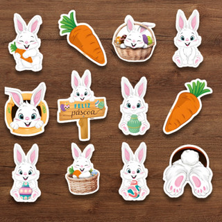 Mini Personagens Decorativos - Páscoa - 9cm - 12 unidades - Regina - Rizzo em Oferta na Shopee