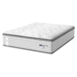 Colchão Casal Queen Molas Guarda Costas Max Com Pillow 158x198x40cm Branco/Cinza Probel
