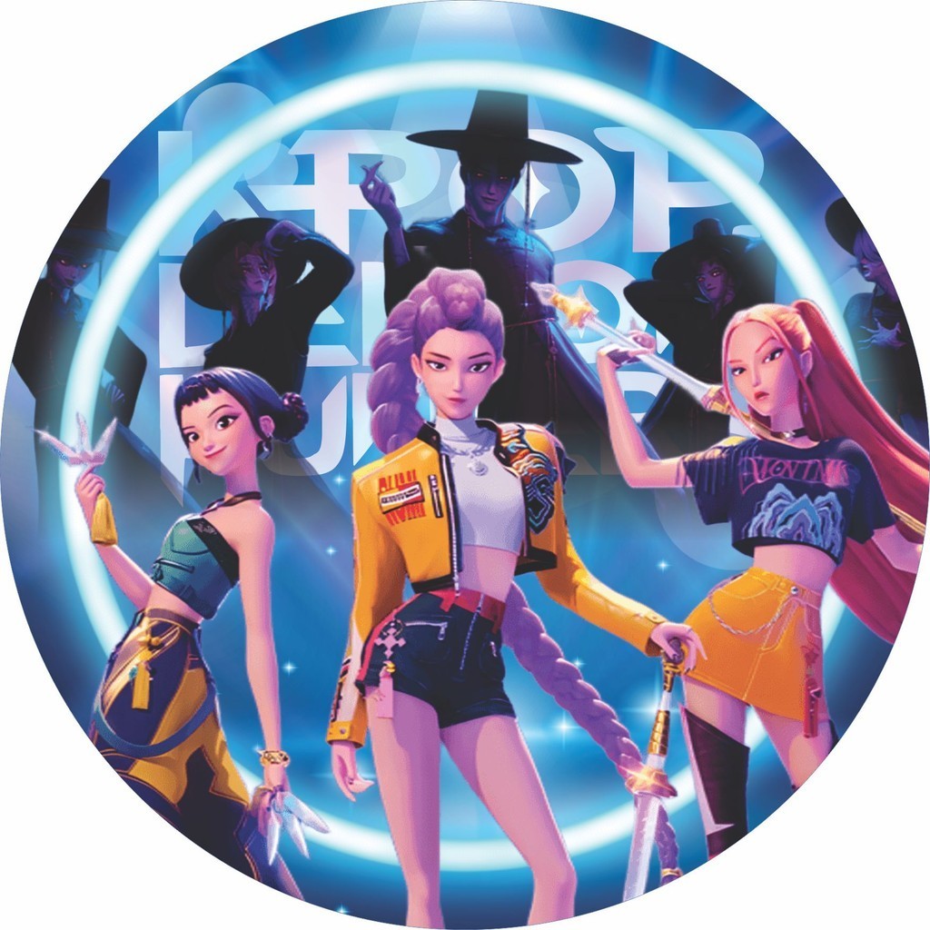 Capas Para Painel Redondo de Festa Guerreiras do K-pop Tecido Premium e Frete Grátis 150x150 e 50x50cm Vários Modelos em Oferta na Shopee