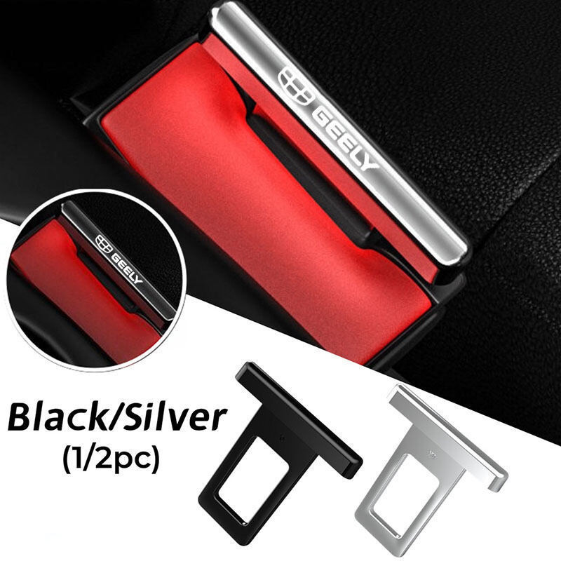 1/2 Pcs Cancelador de Cinto de Segurança Mini para Carro Geely Clipe de Fivela de Cinto de Segurança Oculto Silenciador