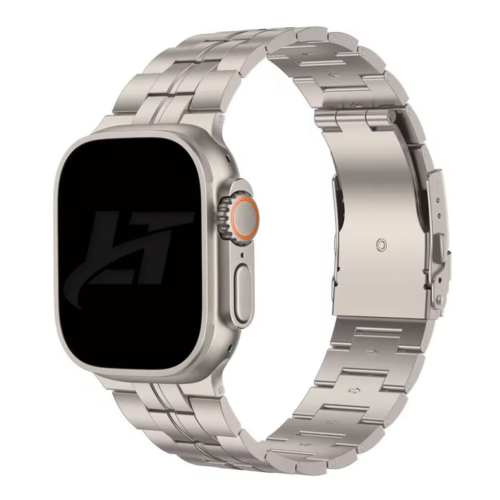 Pulseira Titânio-V LTIMPORTS para Apple Watch 46mm 11/10 45mm 9/8/7 44mm 6/5/4/SE 42mm 3/2/1 e Apple Watch Ultra 1/2/3