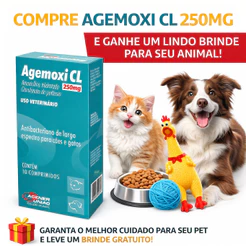AGEMOXI CL 250MG - COM NFE + BRINDE ALEATÓRIO