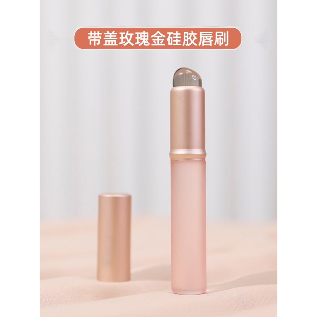 Pincel labial de Silicone Mini pincel corretivo redondo pincel para manchas de lábios dedo barriga portátil pincel de ba