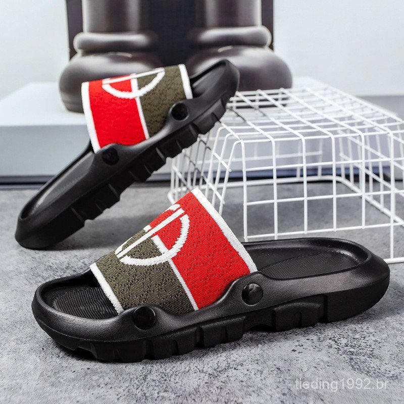 Sandálias de Praia Masculinas com Sola Macia Antiderrapante HOXN