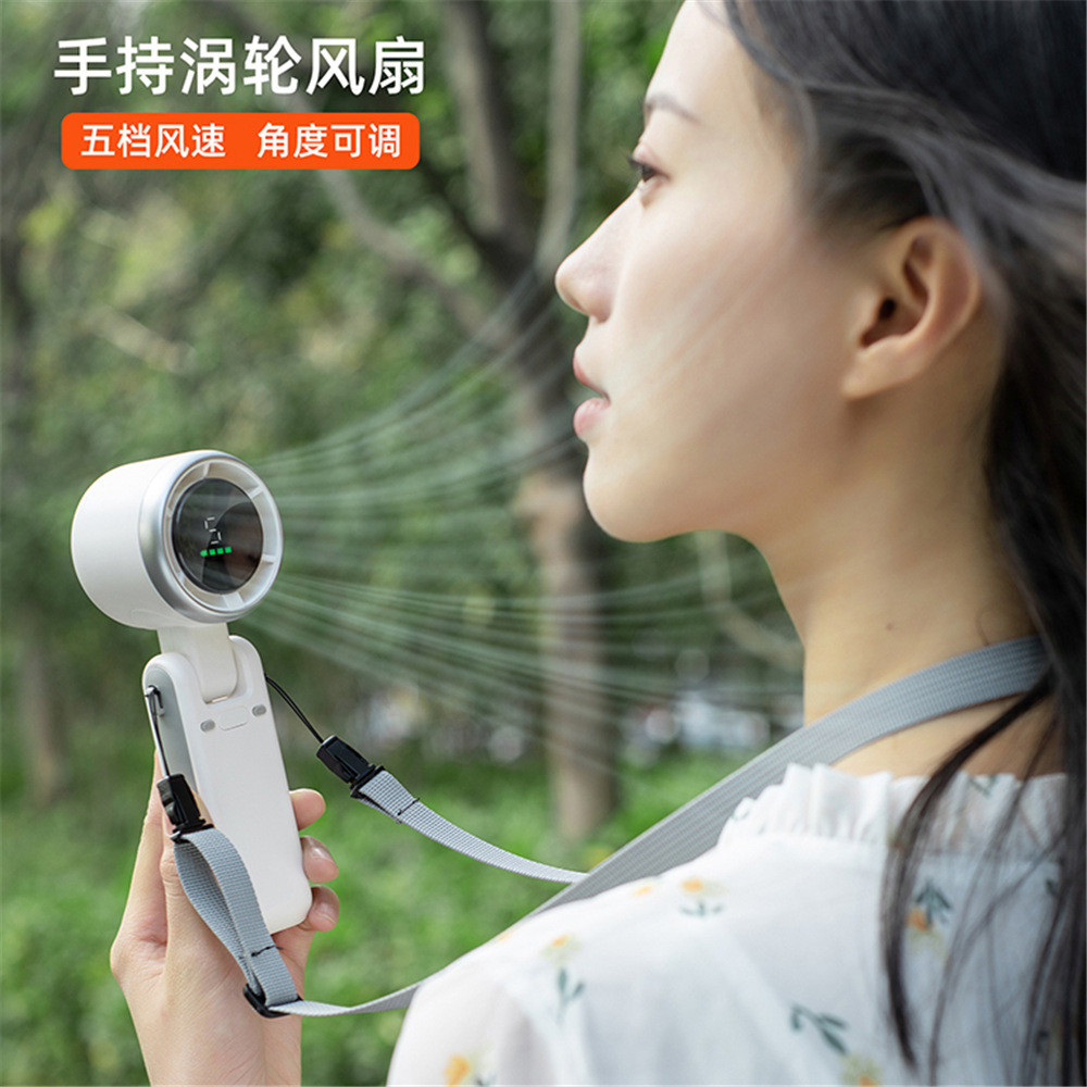 Novo Mini ventilador portátil ao ar livre USB ventilador elétrico portátil pendurado pescoço pequeno ventilador transfro