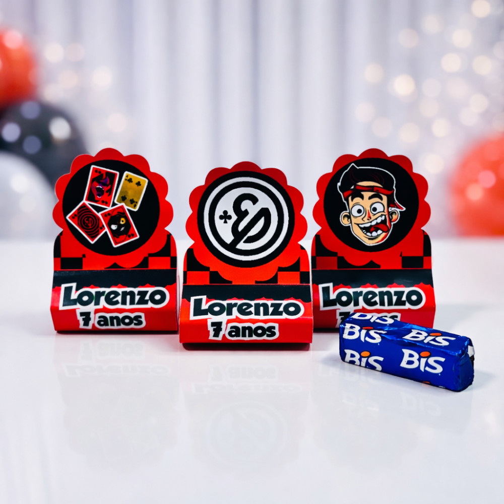 Porta Bis Duplo Enaldinho Personalizados /Lembrancinha de Festa /Aniversário