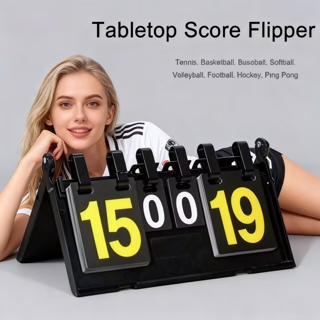 Placar De Mesa Pontuação Contador Marcador Jogo Dobrável Utilidades Vôlei/Tênis/Futebol/Badminton/Basquete/Tênis de mesa
