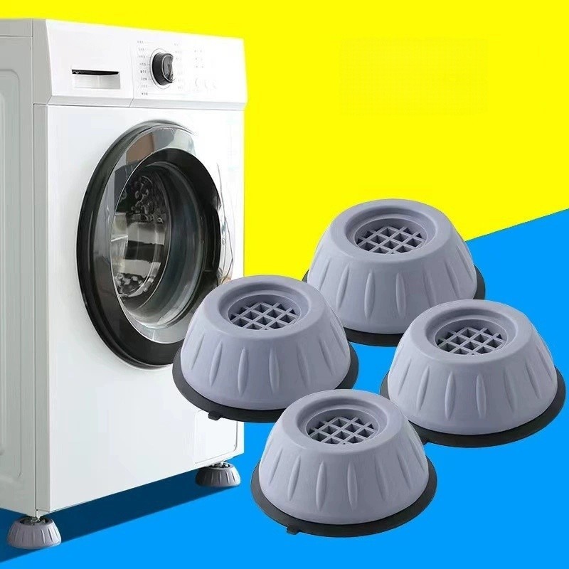 Pé De Borracha Para Máquina De Lavar E Secadora Kit 4un Amortecedor De Vibração Universal Resistente