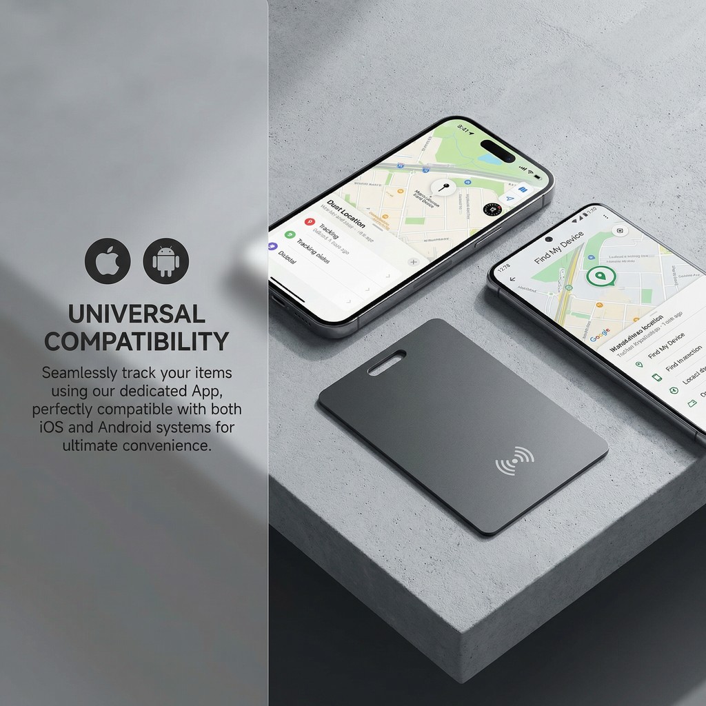 GPS Para Dispositivos Android E iOS , Carteira De Cartão Ultrafina Google , Cartões De Rastreamento Localizadores De Eti