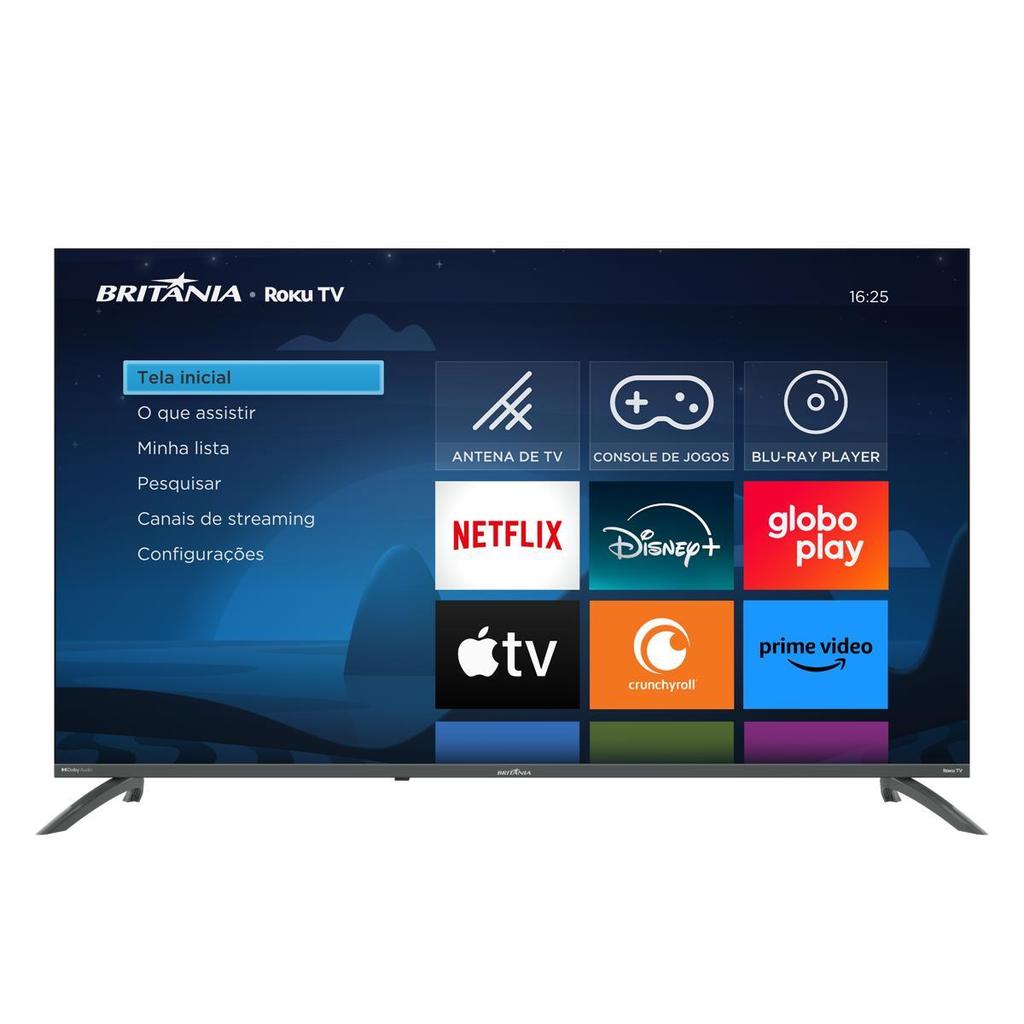 Smart Tv 40 Britânia Roku Tv LED Dolby Audio - Miniatura 3