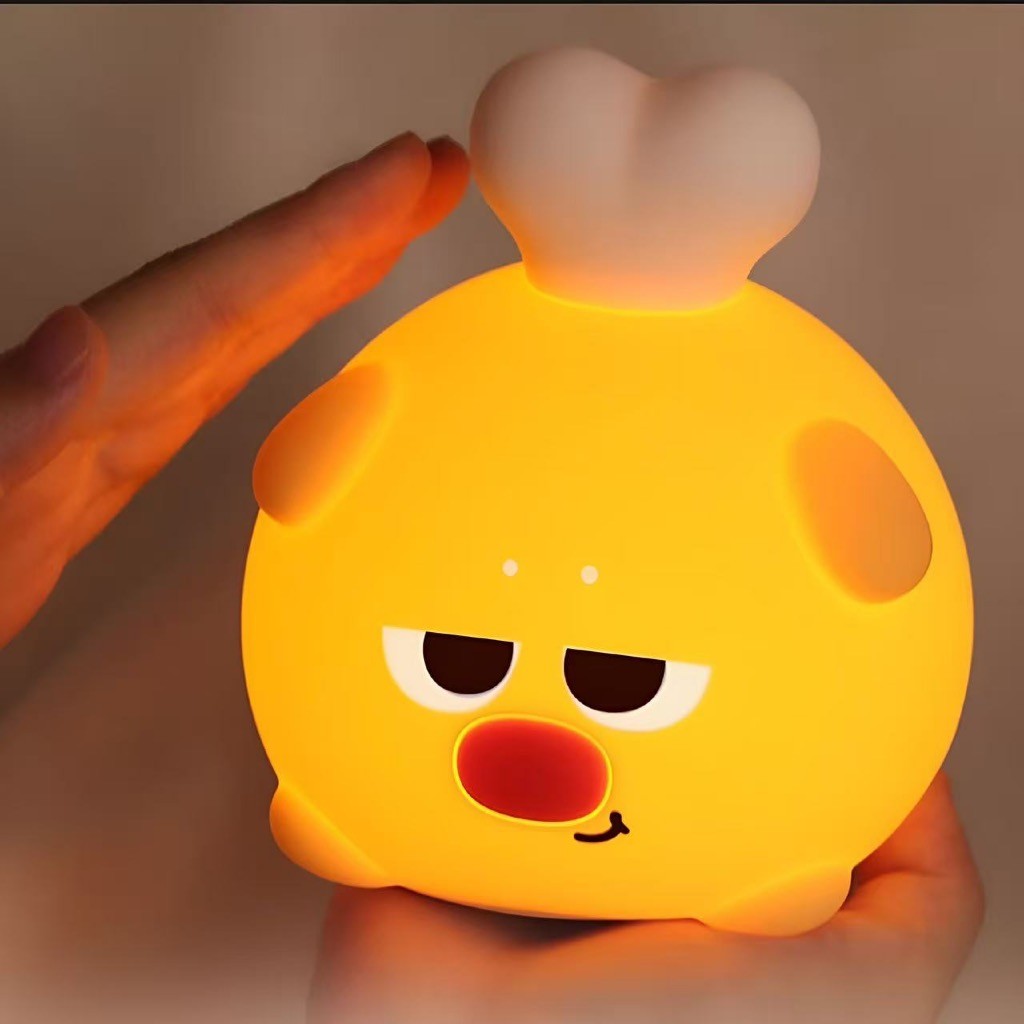 Luminária  De Mesa Frango Silicone Night Light USB Luz Nocturna Recarregável Luminária Sensor De Toque