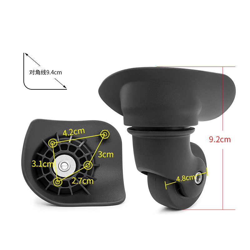 KLG520 Mei viagem 47R carrinho bagagem Universal roda acessórios roda bagagem substituição YQ008YQ206 reparação
