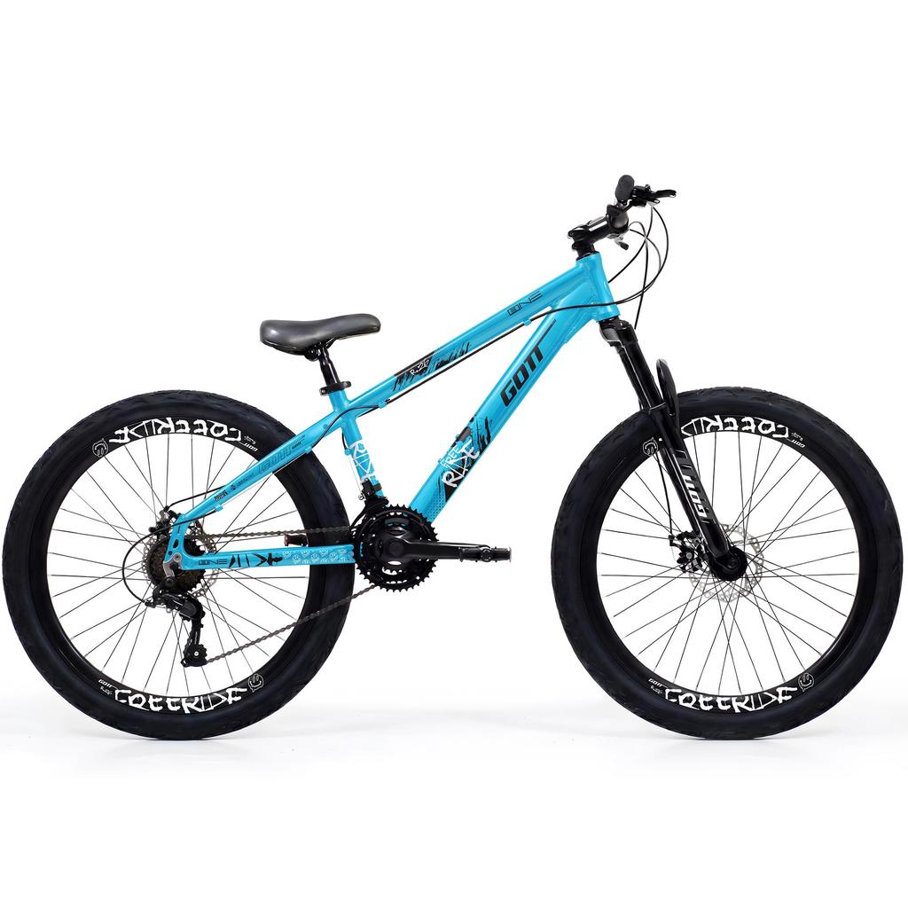 Bicicleta Aro 26 FreeRide Alumínio Gott One 21 Velocidades Suspensão