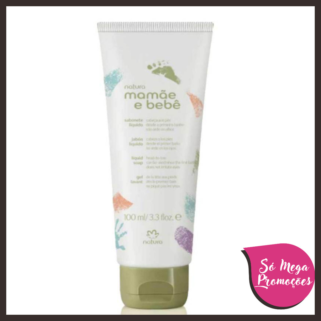 Sabonete Líquido da Cabeça aos Pés Natura Mamãe e Bebê 100ml