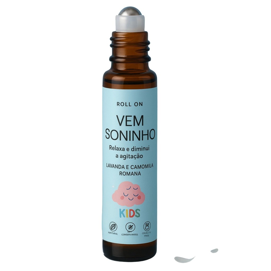 Blend Infantil Vem Soninho com Óleos Essenciais em Frasco Roll on 10 ml