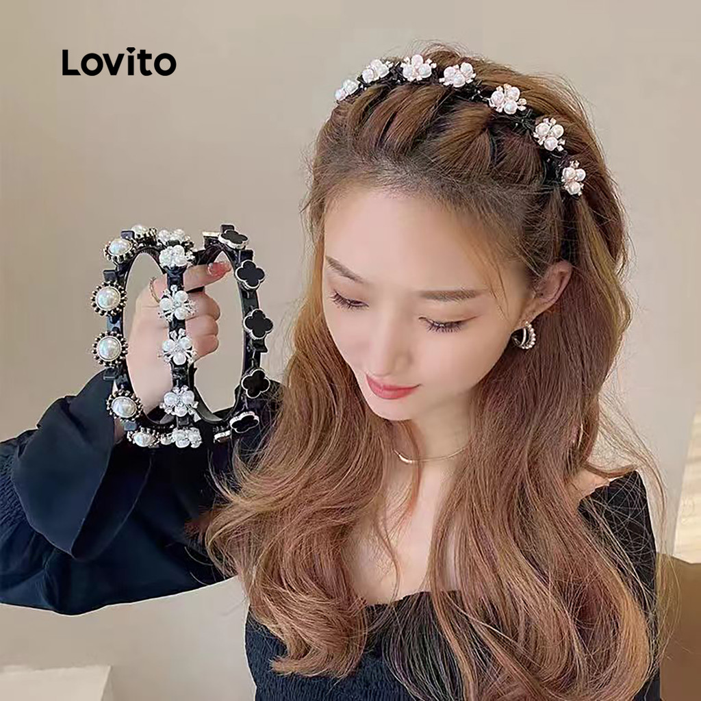 Lovito Faixa de Cabeça com Fecho de metal LCS31A234 em Oferta na Shopee