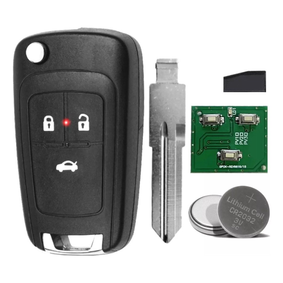 Chave Canivete Gm Pósitron Astra Corsa Lâmina M + Chip T16 em Oferta na Shopee